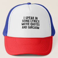 Ich spreche in Filmzitaten Song-Texte und Sarcasm