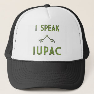 Ich spreche IUPAC Fernlastfahrer-Hut Truckerkappe