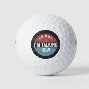 Ich spreche jetzt von Trump Kamala Präsident Debat Golfball
