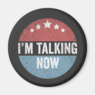 Ich spreche jetzt von Trump Kamala Präsident Debat Magnet