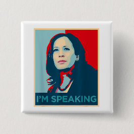 Ich spreche Kamala Harris Button
