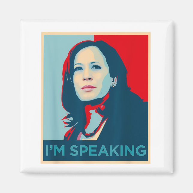 Ich spreche Kamala Harris Magnet (Vorne)