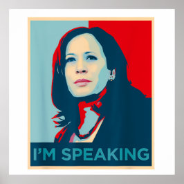 Ich spreche Kamala Harris Poster