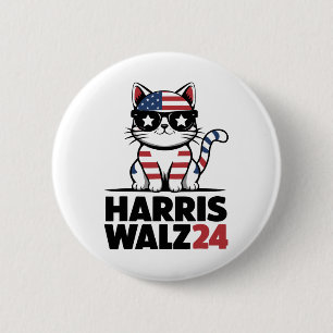 Ich spreche Kamala Harris Präsident Comma La Ameri Button