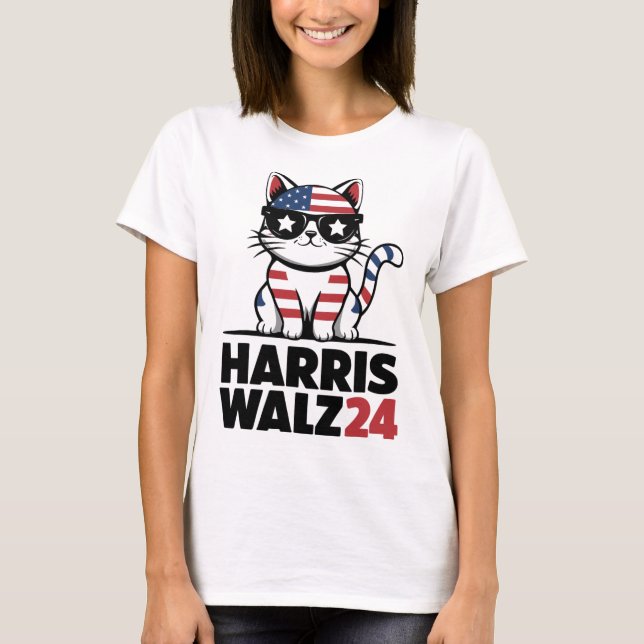 Ich spreche Kamala Harris Präsident Comma La Ameri T-Shirt (Vorderseite)