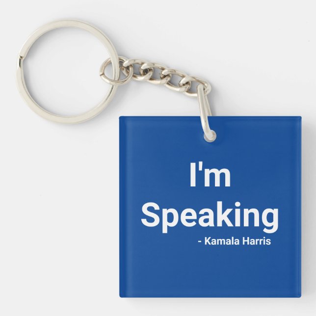 Ich spreche - Kamala Harris Schlüsselanhänger (Vorderseite)