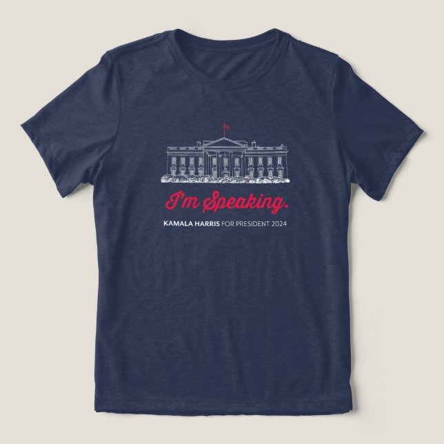 Ich spreche Kamala Harris Walz T - Shirt (Design Vorderseite)