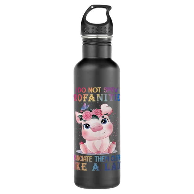 Ich spreche keine Prominente, die ich deutlich aus Edelstahlflasche (Vorderseite)