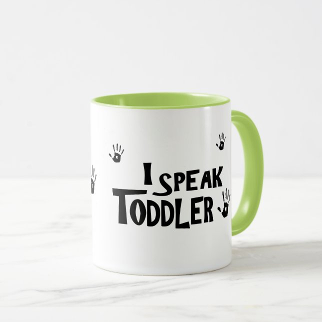 Ich spreche Kleinkind-Tasse Tasse (VorderseiteRechts)
