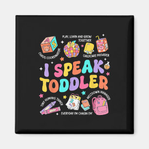 Ich spreche Kleinkindlehrer vor K zurück in die Sc Magnet