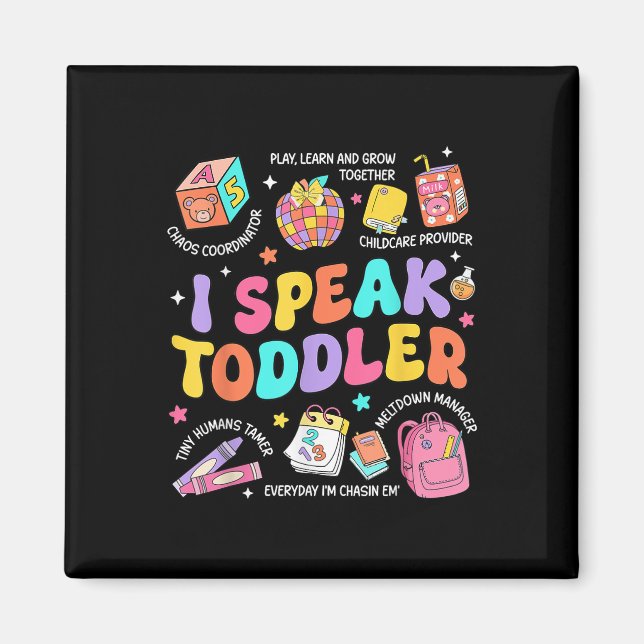 Ich spreche Kleinkindlehrer vor K zurück in die Sc Magnet (Vorne)