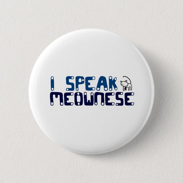 Ich spreche Mewnese Button (Vorderseite)