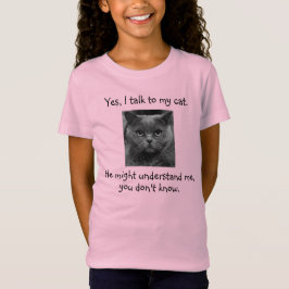 Ich spreche mit meiner Katze | Funny Customizable T-Shirt