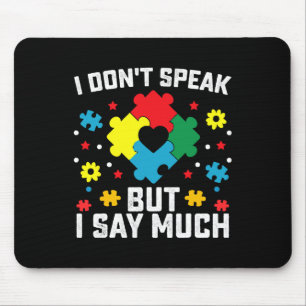 Ich spreche nicht, aber ich sage viel mousepad