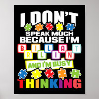 Ich spreche nicht viel, weil ich brilliant bin - A