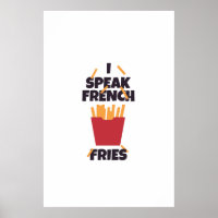 Ich spreche Pommes frites