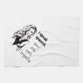 Ich spreche Spanisch Geschirrtuch