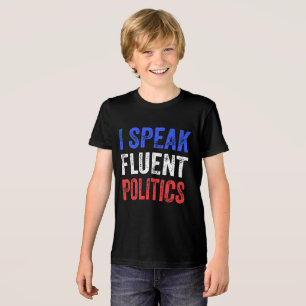Ich spreche von fließender Politik und lustiger Po Tri-Blend Shirt