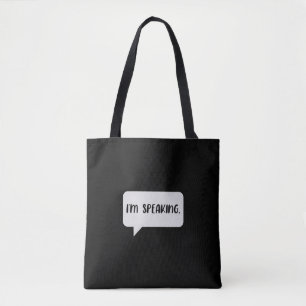 Ich spreche Zitat Tasche