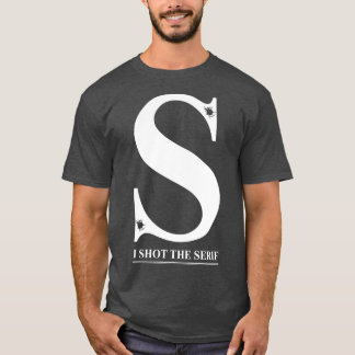 Ich startete den Serif T-Shirt