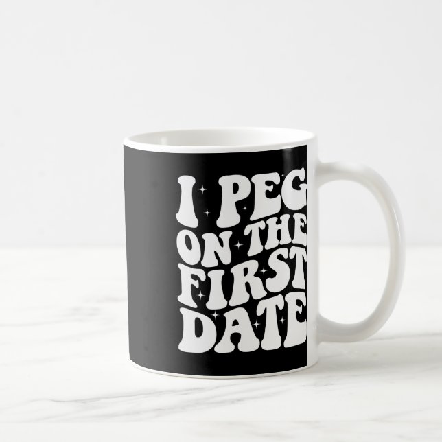 Ich stecke beim ersten Date Funny Relationship Goa Kaffeetasse (Rechts)