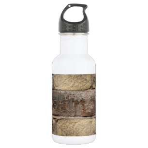 "Ich stecke fest" ein anderer Stein in der Wand Edelstahlflasche