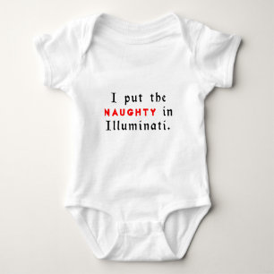 Ich steckte das Unanständige in Illuminati Baby Strampler