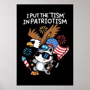 Ich steckte den Tismus in Patriotismus Athletic Ea Poster
