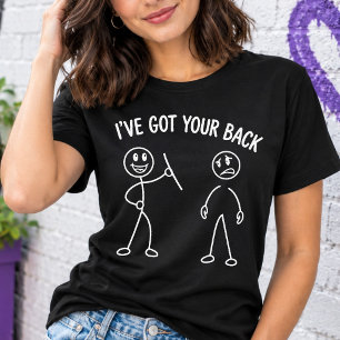 Ich Steh Hinter Dir Lustiger Support Tri-Blend Shirt