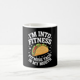 Ich Stehe Auf Fitness Fitness-Taco In Meinem Mund Kaffeetasse