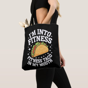 Ich Stehe Auf Fitness Fitness-Taco In Meinem Mund  Tasche
