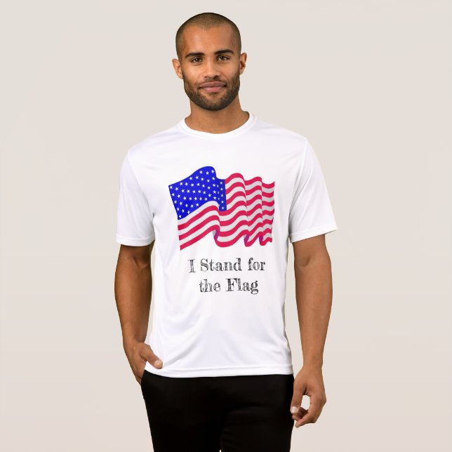 Ich stehe für das Flaggen-Shirt T-Shirt (Vorne ganz)