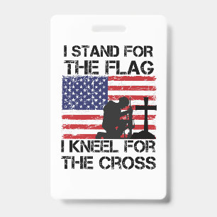 Ich stehe für das Flaggennetz der Cross Flag USA Ausweis