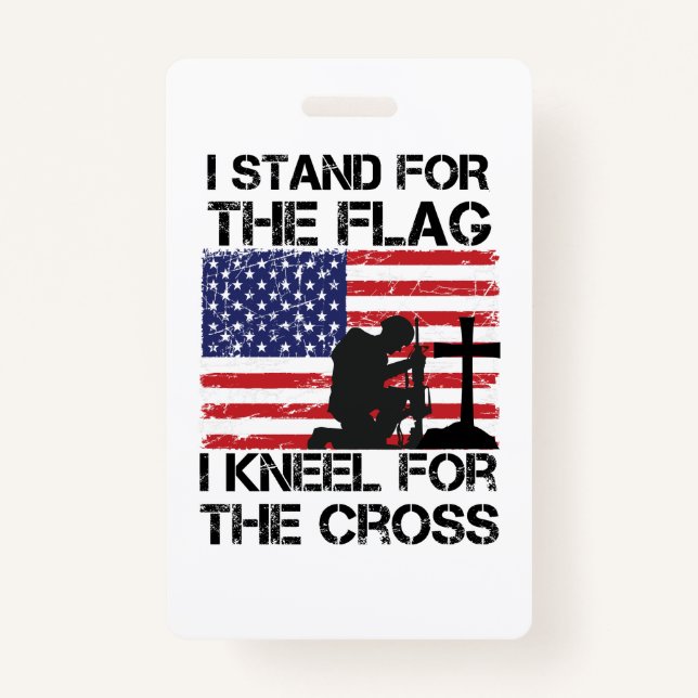 Ich stehe für das Flaggennetz der Cross Flag USA Ausweis (Vorderseite)