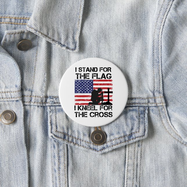 Ich stehe für das Flaggennetz der Cross Flag USA Button (Beispiel)