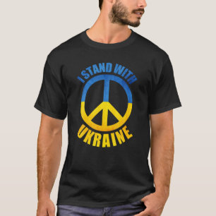 Ich stehe für das ukrainische Friedenssymbol T-Shirt