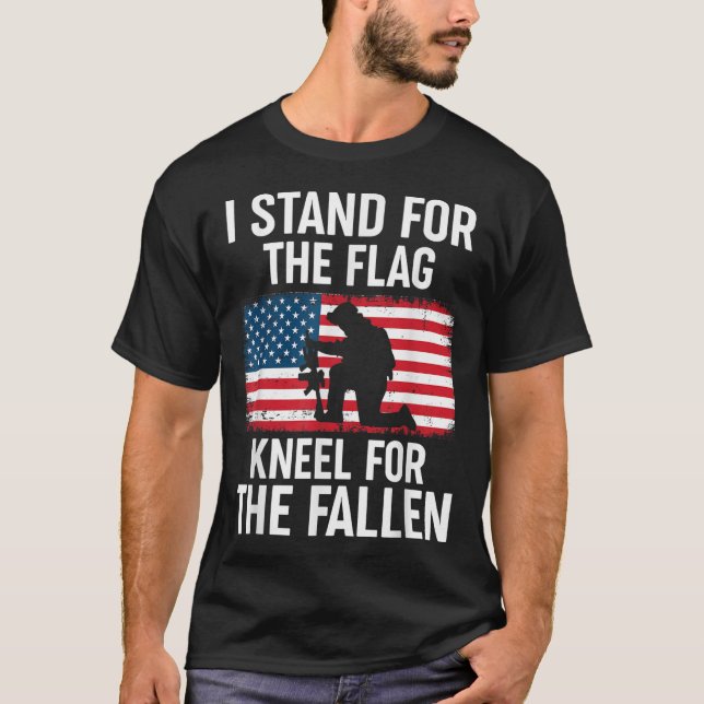 Ich stehe für die Fahne der Fallen - T-Shirt (Vorderseite)