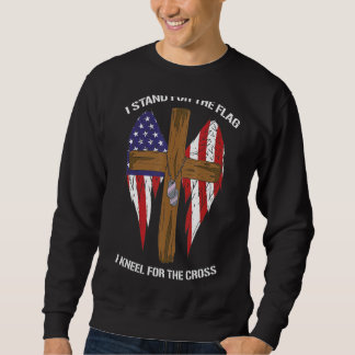 Ich stehe für die Fahne, die ich für den Kreuzmili Sweatshirt