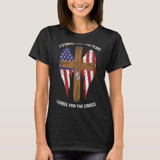 Ich stehe für die Fahne, die ich für den Kreuzmili T-Shirt