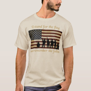 ich stehe für die Flagge und erinnere mich an T-Shirt