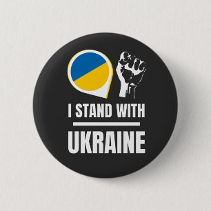 Ich stehe für die Ukraine - Unterstützung der Ukra Button