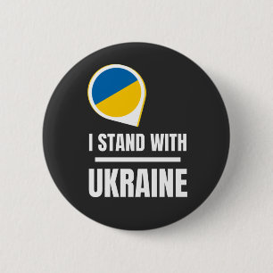 Ich stehe für die Ukraine - Unterstützung der Ukra Button