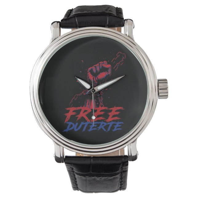 Ich stehe für Duterte Free DU30 Free Duterte Armbanduhr (Vorderseite)