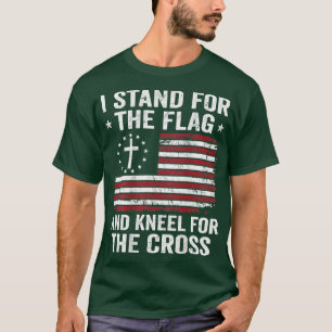 Ich stehe für Fahne und Knie für die CrossON BAC T-Shirt
