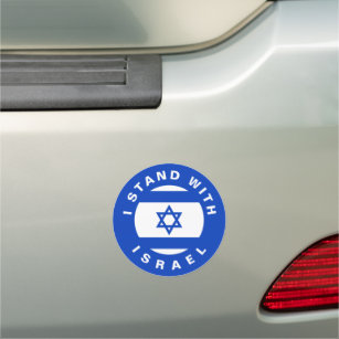 Ich stehe für Israel mit einer blauen, benutzerdef Auto Magnet