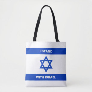 Ich stehe für Israel-Zoll-Text Israel-Flagge Tasche
