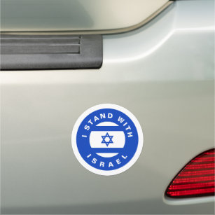 Ich stehe für Israels Blaue Flagge Auto Magnet