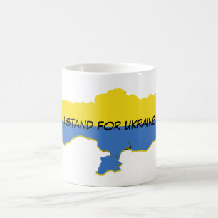 Ich stehe für ukrainische Kaffee-Tasse Kaffeetasse