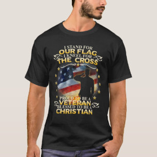 Ich stehe für unsere Fahne, die ich für das Kreuzj T-Shirt