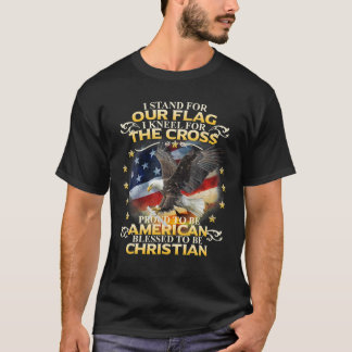 Ich stehe für unsere Fahne, die ich für den Kreuzv T-Shirt